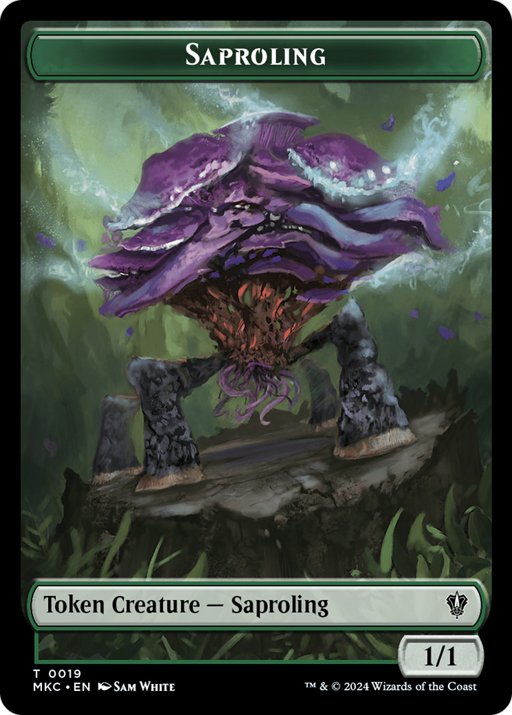 Saproling // Morph Double-Sided Token [Murders at Karlov Manor Commander Tokens] - The Mythic Store | 24h Order Processing