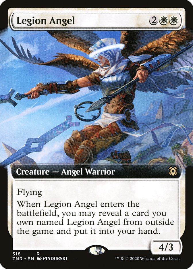 Legion Angel (Extended Art) [Zendikar Rising] - The Mythic Store | 24h Order Processing