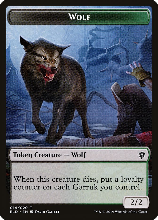 Wolf Token [Throne of Eldraine Tokens] - The Mythic Store | 24h Order Processing