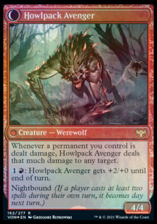 Ill-Tempered Loner // Howlpack Avenger [Innistrad: Crimson Vow Prerelease Promos] - The Mythic Store | 24h Order Processing