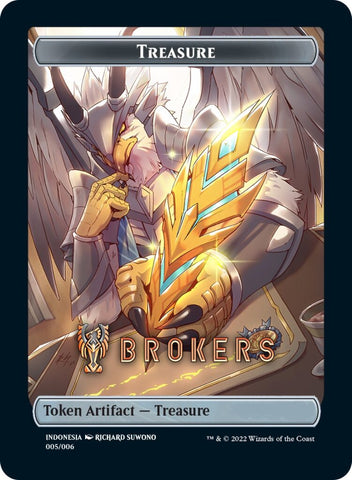 Treasure Token (Brokers) (Southeast Asia Artists) [Streets of New Capenna Tokens] - The Mythic Store | 24h Order Processing