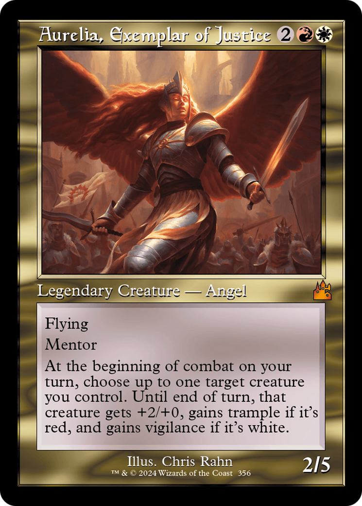 Aurelia, Exemplar of Justice (Retro) [Ravnica Remastered] - The Mythic Store | 24h Order Processing