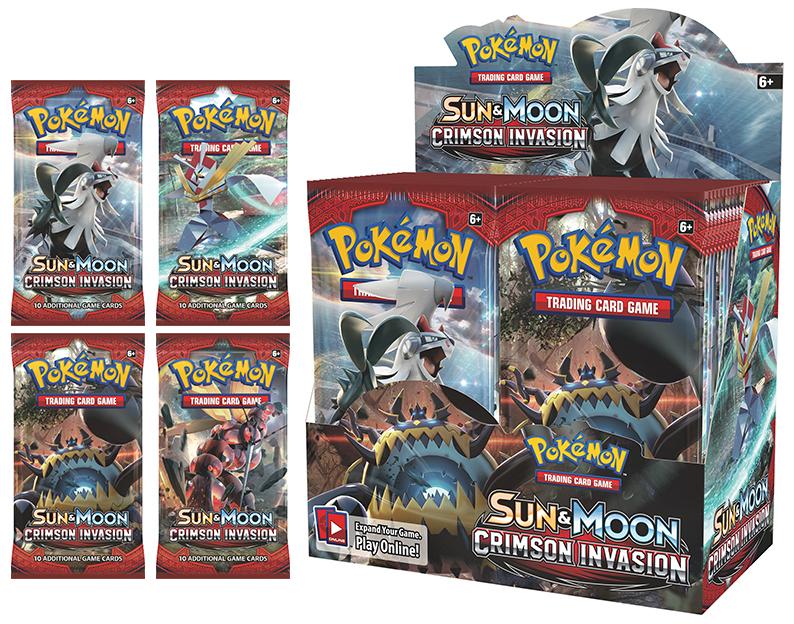 POKÉMON TCG Sun & Moon Crimson Invasion Booster - The Mythic Store | 24h Order Processing