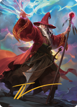 Elminster Art Card (36) (Gold-Stamped Signature) [Commander Legends: Battle for Baldur's Gate Art Series] - The Mythic Store | 24h Order Processing