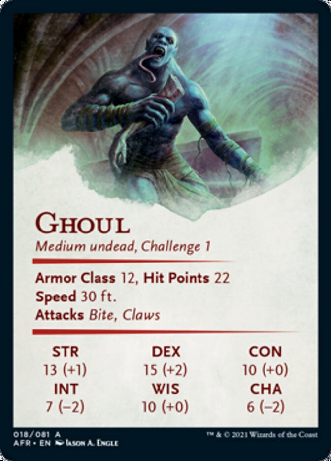 Ghoul Art Card [Dungeons & Dragons: Adventures in the Forgotten Realms Art Series] - The Mythic Store | 24h Order Processing