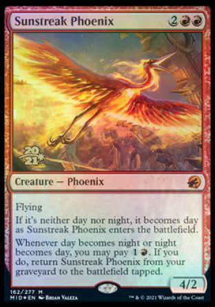 Sunstreak Phoenix [Innistrad: Midnight Hunt Prerelease Promos] - The Mythic Store | 24h Order Processing