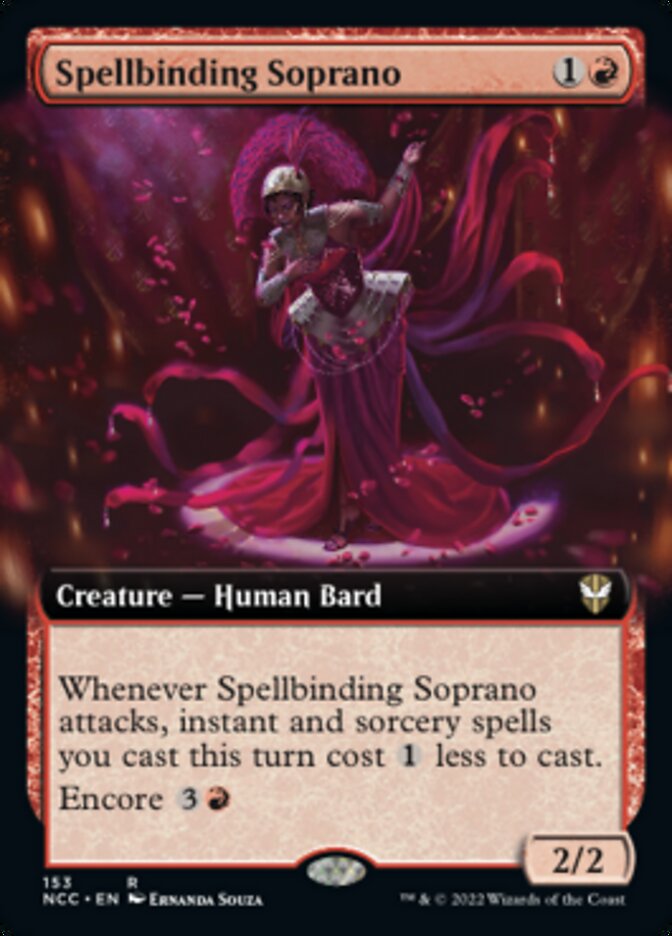 Spellbinding Soprano (Extended Art) [Streets of New Capenna Commander] - The Mythic Store | 24h Order Processing