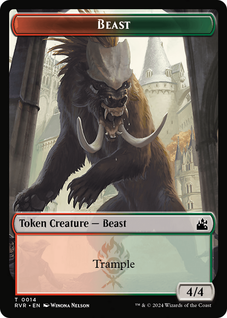 Goblin (0008) // Beast Double-Sided Token [Ravnica Remastered Tokens] - The Mythic Store | 24h Order Processing