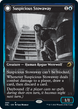 Suspicious Stowaway // Seafaring Werewolf [Innistrad: Double Feature] - The Mythic Store | 24h Order Processing