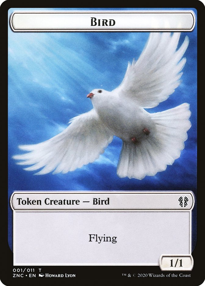 Bird // Kor Ally Double-Sided Token [Zendikar Rising Commander Tokens] - The Mythic Store | 24h Order Processing