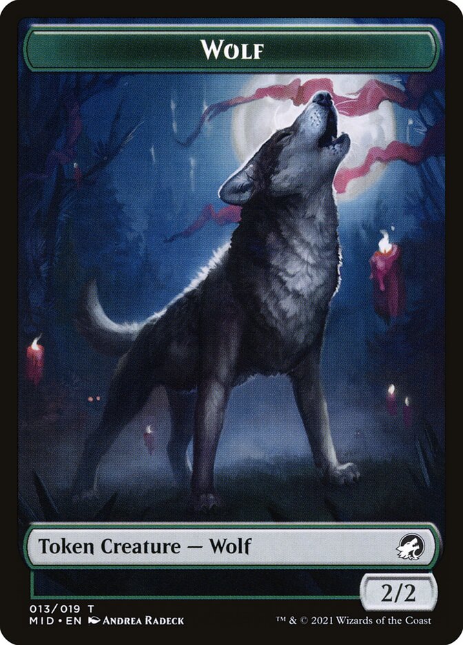 Wolf (013) // Clue (016) Double-Sided Token [Challenger Decks 2022 Tokens] - The Mythic Store | 24h Order Processing