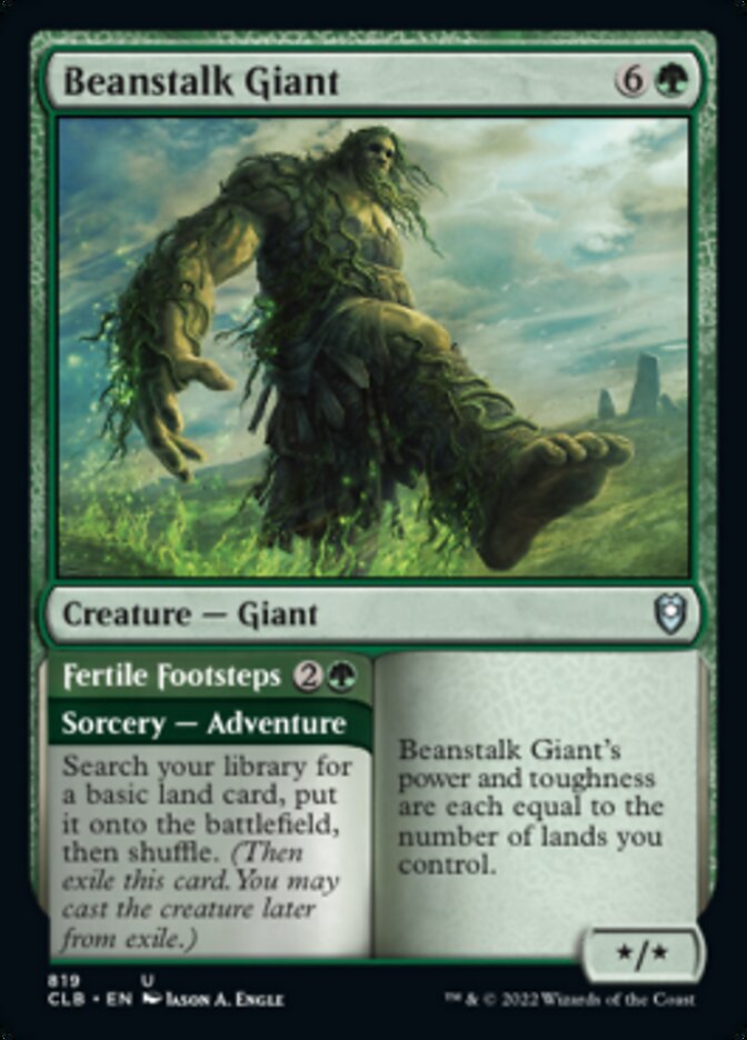 Beanstalk Giant // Fertile Footsteps [Commander Legends: Battle for Baldur's Gate] - The Mythic Store | 24h Order Processing