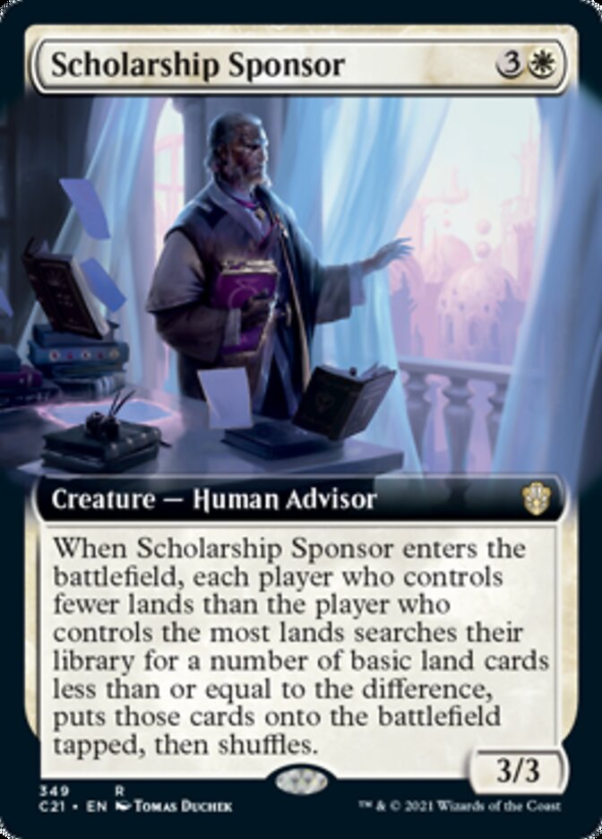 Scholarship Sponsor (Extended Art) [Commander 2021] - The Mythic Store | 24h Order Processing