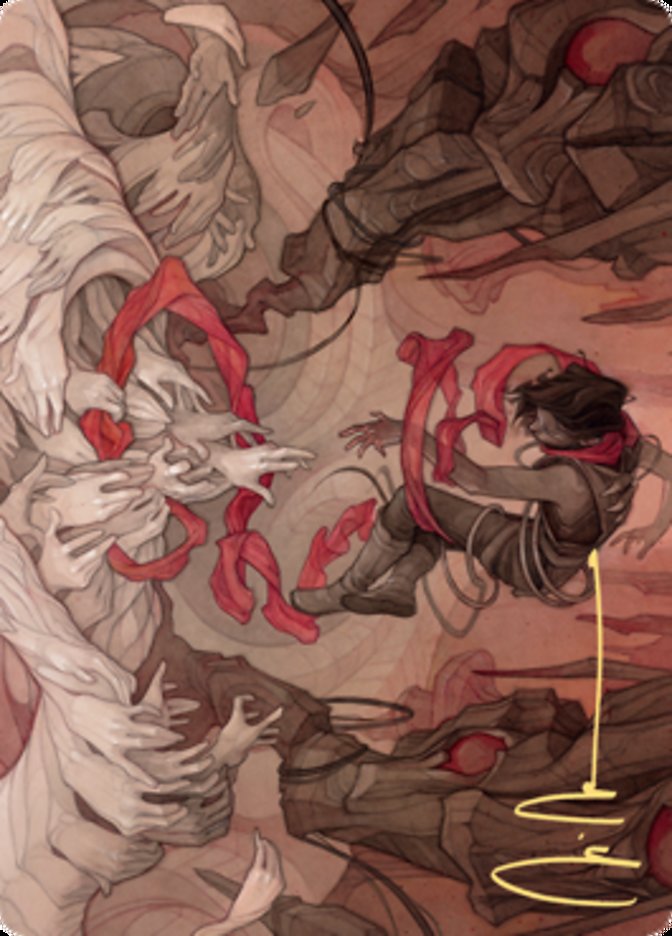 Thwart the Grave Art Card (Gold-Stamped Signature) [Zendikar Rising Art Series] - The Mythic Store | 24h Order Processing