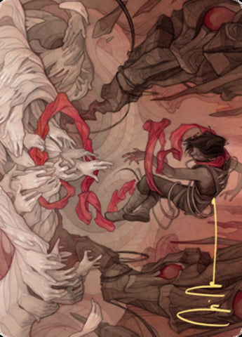 Thwart the Grave Art Card (Gold-Stamped Signature) [Zendikar Rising Art Series] - The Mythic Store | 24h Order Processing