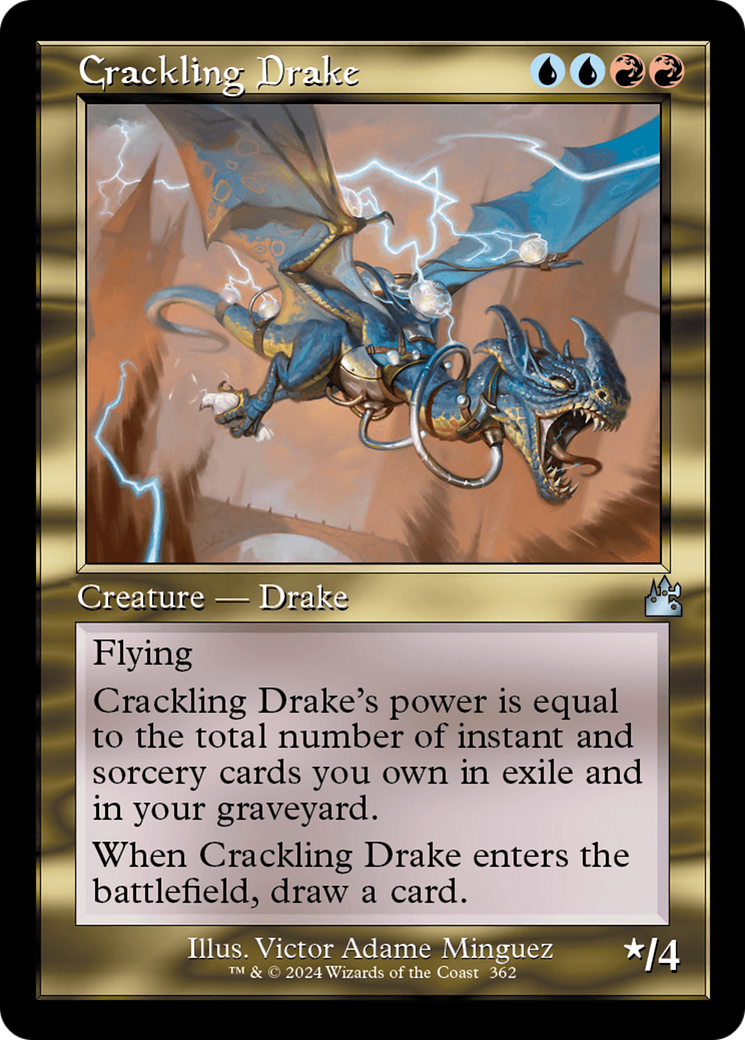 Crackling Drake (Retro Frame) [Ravnica Remastered] - The Mythic Store | 24h Order Processing