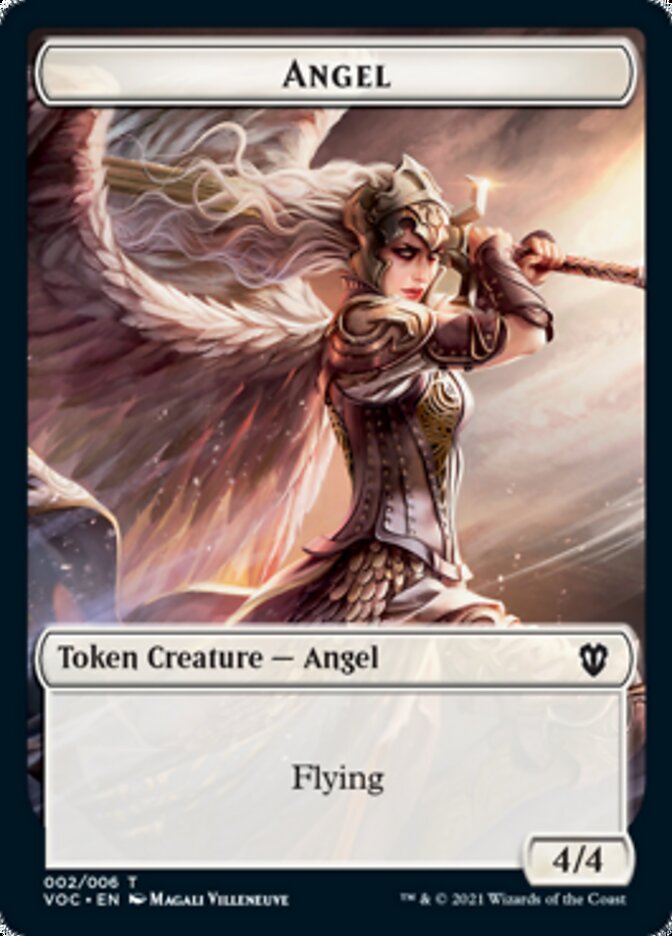 Angel // Clue Double-Sided Token [Innistrad: Crimson Vow Commander Tokens] - The Mythic Store | 24h Order Processing