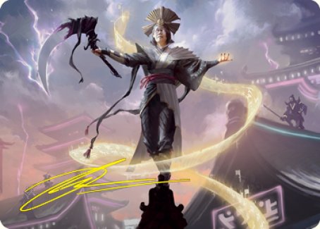 Naomi, Pillar of Order Art Card (Gold-Stamped Signature) [Kamigawa: Neon Dynasty Art Series] - The Mythic Store | 24h Order Processing
