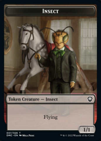 Insect // Soldier Double-sided Token [Dominaria United Tokens] - The Mythic Store | 24h Order Processing