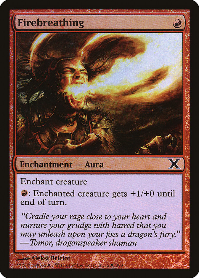Firebreathing (Premium Foil) [Tenth Edition] - The Mythic Store | 24h Order Processing