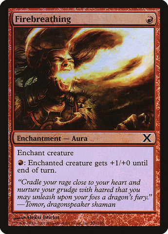 Firebreathing (Premium Foil) [Tenth Edition] - The Mythic Store | 24h Order Processing