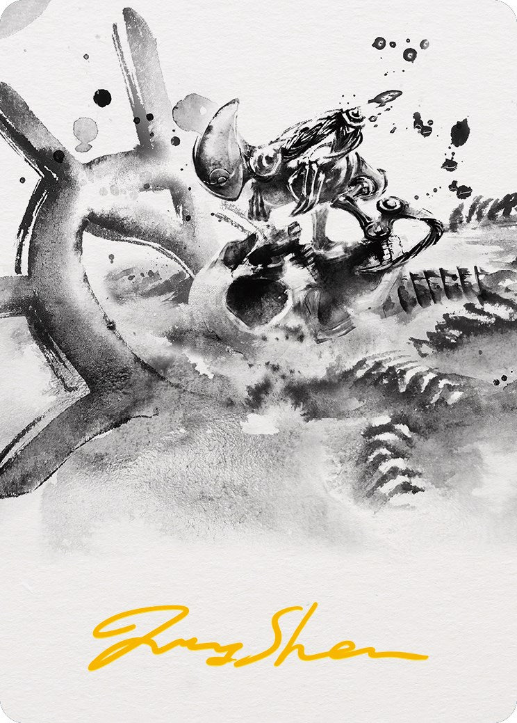 Myr Convert Art Card (Gold-Stamped Signature) [Phyrexia: All Will Be One Art Series] - The Mythic Store | 24h Order Processing