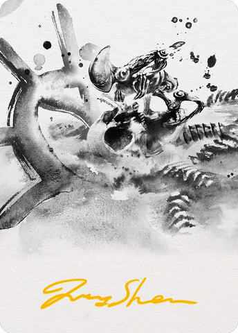Myr Convert Art Card (Gold-Stamped Signature) [Phyrexia: All Will Be One Art Series] - The Mythic Store | 24h Order Processing
