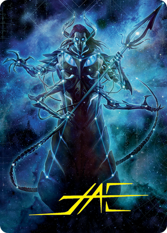 Heliod, the Warped Eclipse Art Card (Gold-Stamped Signature) [March of the Machine Art Series] - The Mythic Store | 24h Order Processing