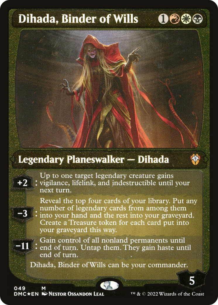 Dihada, Binder of Wills (Showcase Display Commander) [Dominaria United Commander] - The Mythic Store | 24h Order Processing