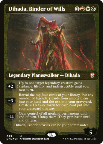 Dihada, Binder of Wills (Showcase Display Commander) [Dominaria United Commander] - The Mythic Store | 24h Order Processing