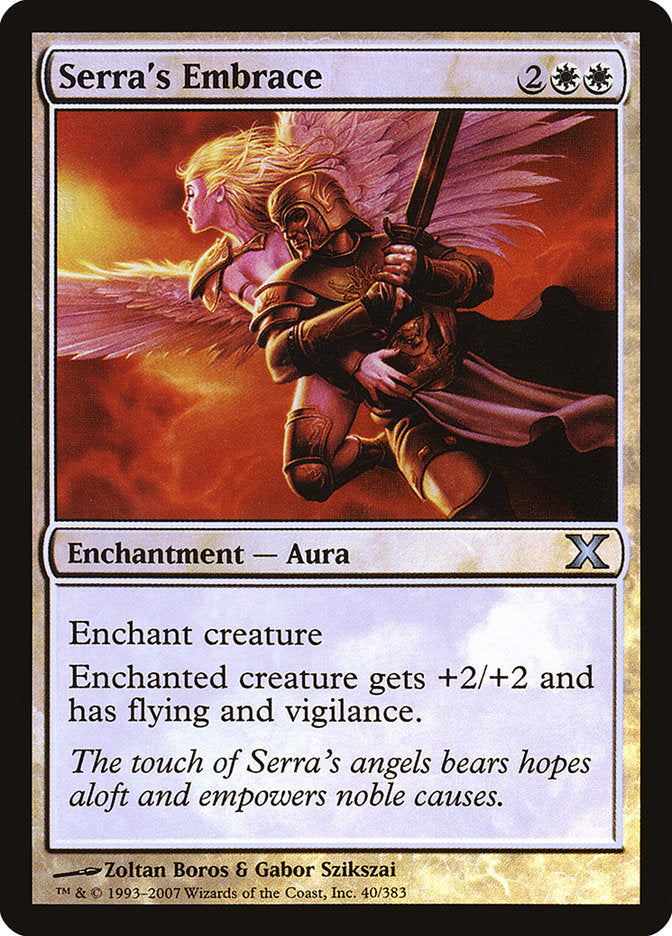 Serra's Embrace (Premium Foil) [Tenth Edition] - The Mythic Store | 24h Order Processing