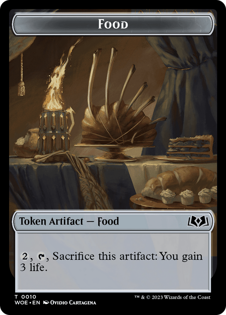 Faerie // Food (0010) Double-Sided Token [Wilds of Eldraine Tokens] - The Mythic Store | 24h Order Processing