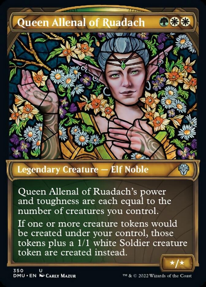 Queen Allenal of Ruadach (Showcase Textured) [Dominaria United] - The Mythic Store | 24h Order Processing