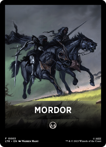 Mordor Theme Card [The Lord of the Rings: Tales of Middle-Earth Tokens] - The Mythic Store | 24h Order Processing