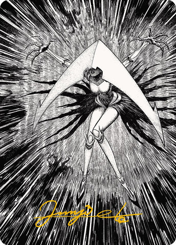 Elesh Norn, Mother of Machines 2 Art Card (Gold-Stamped Signature) [Phyrexia: All Will Be One Art Series] - The Mythic Store | 24h Order Processing