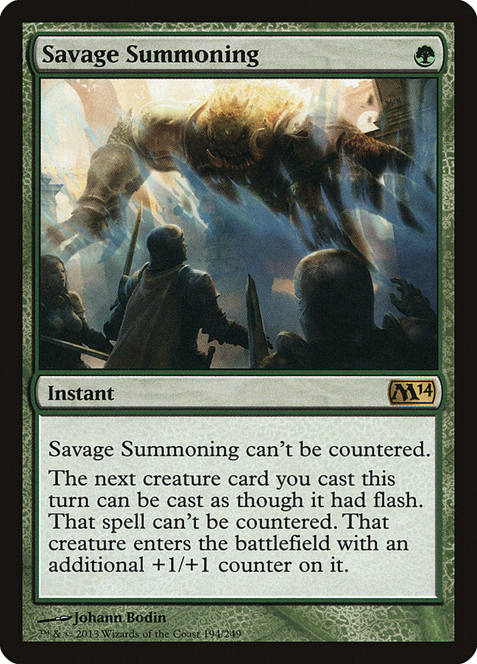 Savage Summoning [Magic 2014] - The Mythic Store | 24h Order Processing