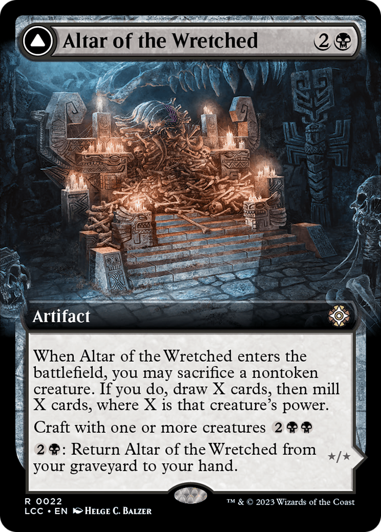 Altar of the Wretched // Wretched Bonemass (Extended Art) [The Lost Caverns of Ixalan Commander] - The Mythic Store | 24h Order Processing