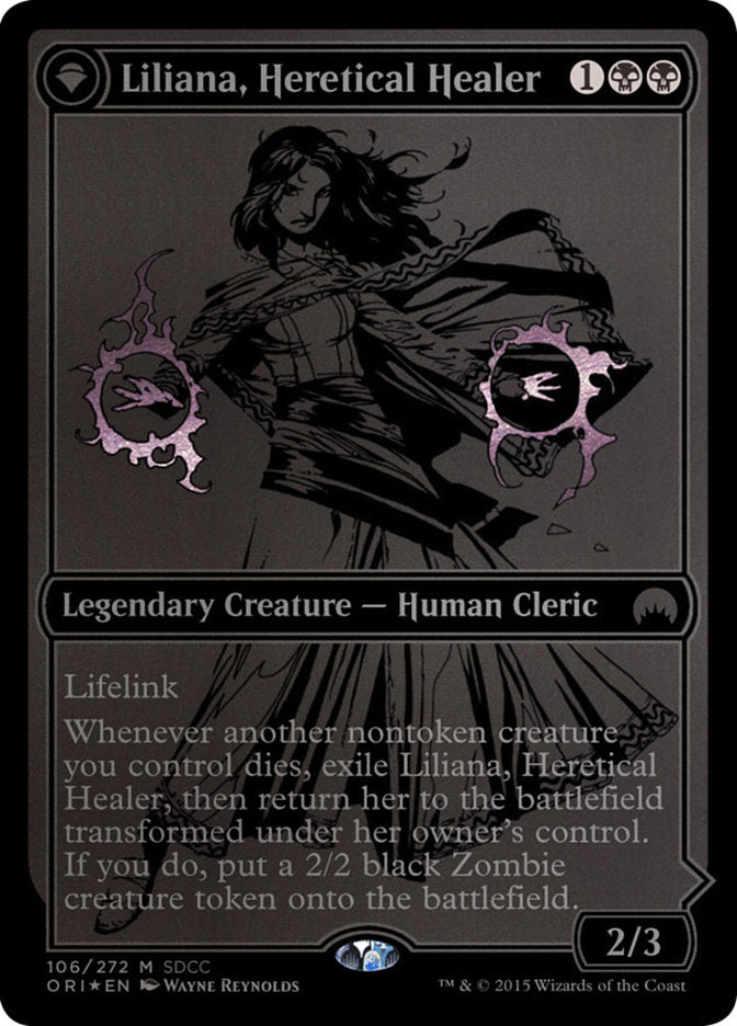 Liliana, Heretical Healer // Liliana, Defiant Necromancer [San Diego Comic-Con 2015] - The Mythic Store | 24h Order Processing