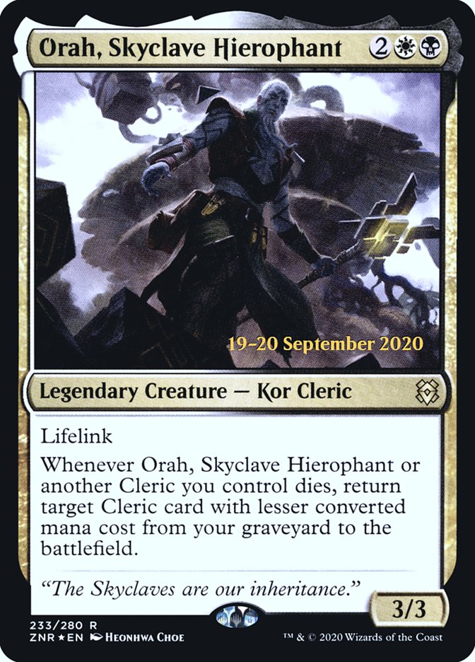 Orah, Skyclave Hierophant [Zendikar Rising Prerelease Promos] - The Mythic Store | 24h Order Processing