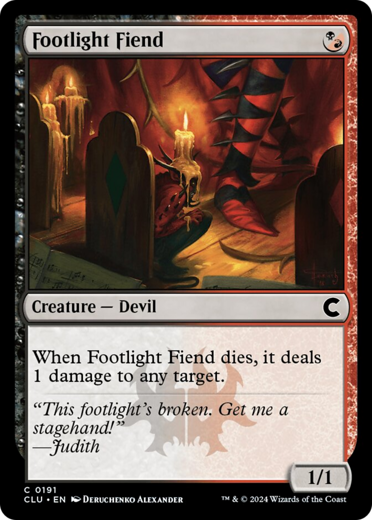 Footlight Fiend [Ravnica: Clue Edition] - The Mythic Store | 24h Order Processing