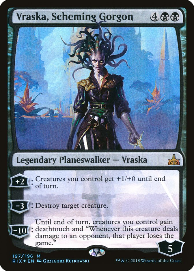 Vraska, Scheming Gorgon [Rivals of Ixalan] - The Mythic Store | 24h Order Processing