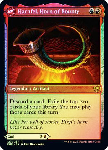 Birgi, God of Storytelling // Harnfel, Horn of Bounty [Kaldheim Prerelease Promos] - The Mythic Store | 24h Order Processing