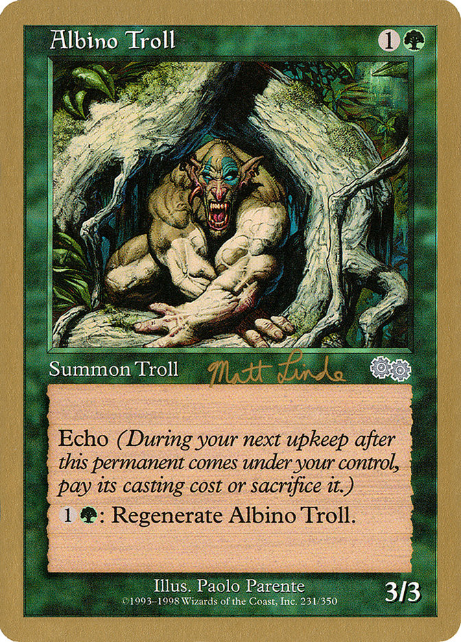 Albino Troll (Matt Linde) [World Championship Decks 1999] - The Mythic Store | 24h Order Processing