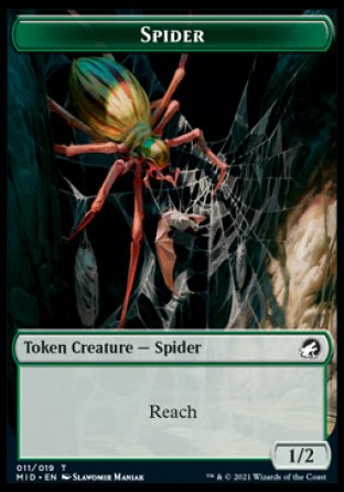 Human // Spider Double-Sided Token [Innistrad: Midnight Hunt Tokens] - The Mythic Store | 24h Order Processing
