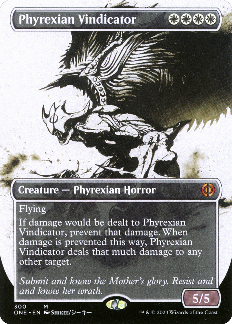 Phyrexian Vindicator (Borderless Ichor) [Phyrexia: All Will Be One] - The Mythic Store | 24h Order Processing