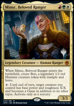 Minsc, Beloved Ranger (Promo Pack) [Dungeons & Dragons: Adventures in the Forgotten Realms Promos] - The Mythic Store | 24h Order Processing