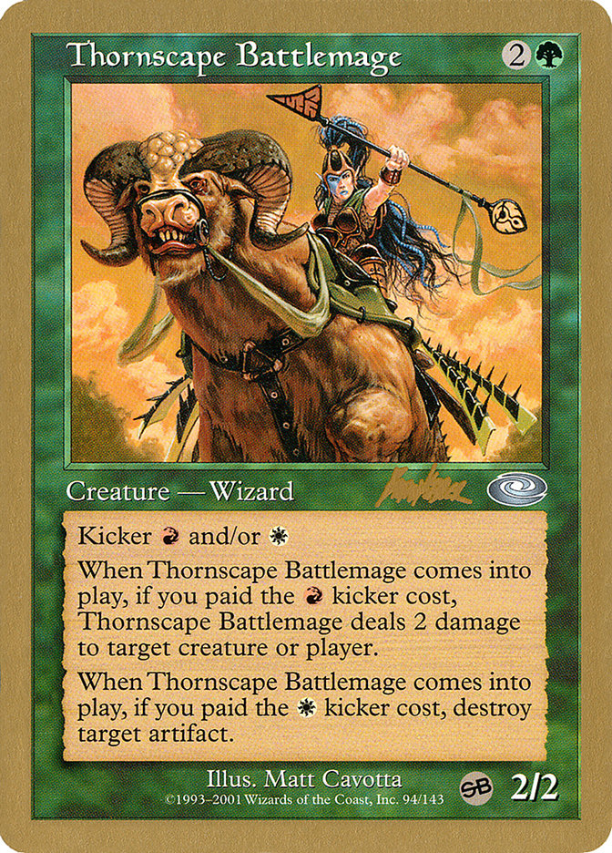 Thornscape Battlemage (Brian Kibler) (SB) [World Championship Decks 2002] - The Mythic Store | 24h Order Processing