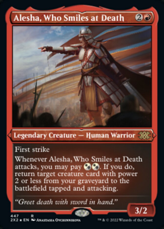 Alesha, Who Smiles at Death (Foil Etched) [Double Masters 2022] - The Mythic Store | 24h Order Processing