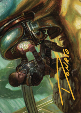 Urza, Powerstone Prodigy Art Card (Gold-Stamped Signature) [The Brothers' War Art Series] - The Mythic Store | 24h Order Processing