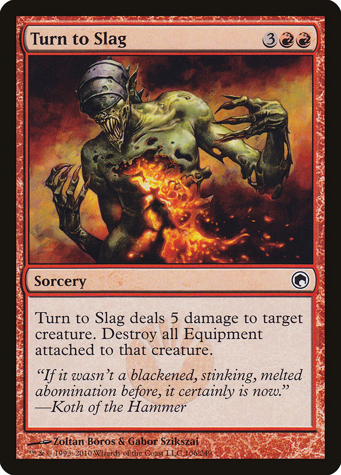 Turn to Slag [Scars of Mirrodin] - The Mythic Store | 24h Order Processing